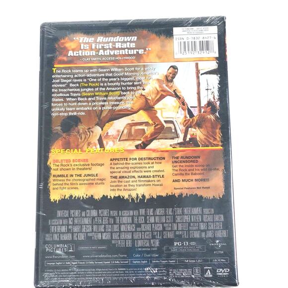 The Rundown (DVD, 2004, Full Screen Edition) The Rock Brand New - Picture 3 of 7